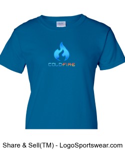 Coldfire Female T-shirt Blue Design Zoom