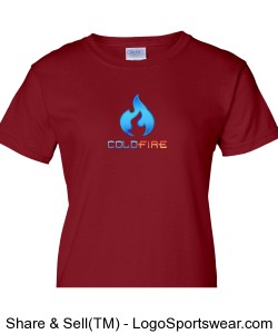 Coldfire Female T-shirt Cardinal Red Design Zoom