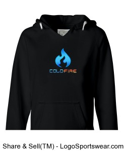 Coldfire Female Hoodie Black Design Zoom